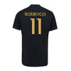 23 24 25 Mbappe Bellingham Real Madrids Soccer Jersey Y 3 Kids Kit Home Away 3番目の4番目のフットボールシャツCamisetas Rodrygo Vini JR Plus 4XLゴールキーパーパープルブラック