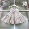Brand baby skirt Embroidered flowers Princess dress girl dresses Lace Size 90-160 CM kids designer clothes summer child frock 24Mar