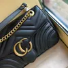 3 -size Marmont Ophidia Classic Flap Designer Torba do damskiej męskiej luksusowej kamery sprzęgła torba ramię skórzana torebka złota łańcuch dama cross body nawet torby