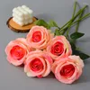 Decorative Flowers Simulated Velvet Rose Pearl Wedding Valentine's Day Wall Decoration Silk Flower Artificial Plant