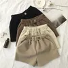 Pantaloncini da donna Donna Autunno e inverno Pantaloni corti larghi a vita alta Ropa Mujer