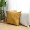 Poduszka Enipate 1 szt. Solidny kolor bawełniany lniana pokrywa nowoczesna kwiatowa fasel sofa sofa dekoracyjna dekoracje domu