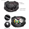 Diaper Bags Lequeen Mommy Bag for Maternity Hospital Bag Large Capacity Waterproof Black Storage Bag Diaper Baby Items Organizer Travel BagL240305