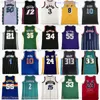 Klassiska retro baskettröjor retro Paul Larry Pierce Ray Kevin Allen Garnett Dikembe Steve Mutombo Smith Spud Dell Webb Curry Nash Gary Iverson Payton James