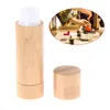 Aufbewahrungsflaschen 1 STÜCK Bambus Leere Lippenstiftröhrchen Nachfüllbare DIY Lippenröhrchenbehälter Kosmetischer Glanz Deodorant-Etuihalter