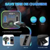 Ny MP3 -spelare med PD Bluetooth Color Atmosphere Light Fast QC3.0 Laddningssändare FM Car Whol D2F4