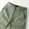 Homens Shorts de Algodão Moda Calças Curtas Retas Juventude Casual Boardshorts Verão Streetwear Roupas Masculinas Bottoms Exército Verde Alta Qulity Bottoms