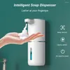 Distributeur de savon liquide 380ML, mousse automatique, étanche, électrique, désinfectant pour les mains, capteur sans contact, Rechargeable, fournitures de salle de bains