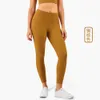 Outros Vestuário Novo tipo de leggings esportivas de cintura alta justas sem linha T com nádegas com nervuras e calças de ioga com borda anti-ondulação para fitness feminino