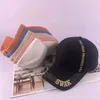 Ball Caps Baseball Cap Korean-Style Spring Summer All-Match Letters Peaked 3-Dimensional Embroidery Sun Shade Outing Hat Tide