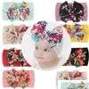 Haarschmuck 1 Stück Baby Stirnband Blume Kleinkind Kleinkind Kinder Mädchen Geboren Bogen Turban Verband Kopfbedeckung Headwrap Geschenk Drop Lieferung Dhw1D