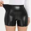 Shorts Frauen Sexy Kunstleder schwarz Stretch Shorts Mädchen Hohe Taille Strand Hot Shorts YF049#815