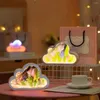 Night Lights Diy Cloud Butterfly Mirror Light Lamp Handmade Makeup Ins Girl Living Room Desktop Decor Creative Birthday Gift