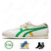 Tiger Mexico 66 Tigers Chaussures décontractées Onitsukass Summer Canvas Series Mexico 66 Deluxe Mens Womens Silver Off Cream Ciantre Green Yellow Designers Speakers