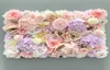 Aritificial Silk Rose Flower Wall Panele Dekoracja ścienna Kwiaty na wesele baby shower urodzinowy Pogografia