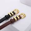 Belts Taurillon designer belts Needle 18mm genuine leather girdle woman fashionable slim womans waistband With 240305