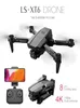 Intelligent UAV LSRC LSXT6 Mini Drones WiFi FPV med 4K1080P HD Dual Camera Altitude Hold Mode Foldbar RC Drone Quadcopter RTF8671081