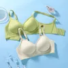 Bras nakna sömlösa kvinnor underkläder gelé mjukt stöd semi fast kopp justerbar anti sagging ingen stålring bekväm tunn behå