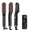 Portable Electric Hair Comb Brush 3 in 1 Hair Straightener Brush Fast Heating Styling Tools 240219