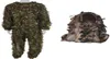 3D blad vuxna ghillie kostym skogskamo med kamouflage ansiktsmask 3d blad stereo kalkon jakt mask2928555