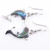 Dangle Earrings YOWOST Dolphins Animal Shape Pendant Beads Natural Abalone Shell Earring For Women Girl Fashion Jewelry IR3048