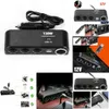 Nowy 4 USB Port 3 -Way Car Imgarek 120 W Adapter zasilający 12 ~ 24 V Szybkie ładowanie Woltmeter Wyświetlacz dla komórki P E1v2