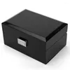 Watch Boxes Wooden Case With Lock Personalized Travel Organizer Automatic Storage Box Display Shockproof Safe Deposit