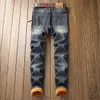 Jean déchiré en Denim pour hommes, pantalon de créateur de haute qualité, taille 28-38 40, automne-hiver, en velours, HIP HOP, Punk, Streetwear