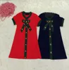 Sommer Kind Mädchen Kleid Designer Kinder Bowknot Biene Kurzarm Party Kleider Luxus Baby Kinder Geburtstag Kleidung8541434