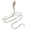 Diz pedler, yılan gotik kol manşet yılan şeklindeki gövde altın/gümüş kol bandının sallanması kötü niyetli yılan anlamına gelir