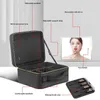 Smart LED Cosmetic Case With Mirror Travel Makeup Bag Large Capacity Female Beautician Skincare Product For Women 240229