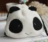 Wholefluffy Panda Yüz Para Çanta Çantası Cüzdan Makyaj Kozmetik Drawstring Depolama Çantası 35dn2231820