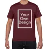 Camiseta masculina personalizada marca/imagem projetada por você mesmo camiseta de algodão impressa DIY camiseta masculina de grandes dimensões 3xl 240305