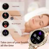 2024nova moda feminina relógio inteligente 360*360 tela hd pulseira esportiva mostrador personalizado freqüência cardíaca chamada de voz smartwatch para android ios