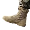 Buty zewnętrzne Sandały Sandały Letni fani armii taktycznej Wysoka pomoc w pustynnych butach bojowych taktyka Swat Outdoor męskie buty do wspinaczki YQ240301