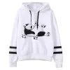 Sweatshirts panda hoodies kvinnor fleece rolig träning kvinnor vintage kläder