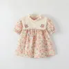 Kids baby meisjes jurk zomer kleding Peuters Kleding BABY kindermeisjes paars roze zomerjurk m31B #