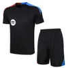 T-shirts pour hommes 24/25 nouveau maillot d'entraînement à manches courtes de Barcelone maillot de football maillot d'entraînement de football vêtements de sport de football J240305