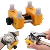 Professional Hand Tool Sets Adjustable 4 Pins Clamp Fixing Watch Back Case Cover Opener Scratching Strong Plastic Base