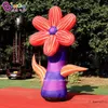 wholesale Shopping Mall Decoration Inflatable Giant Colorful Flower Plants Models For Advertising Event With Air Blower Toys Sports 6M Height