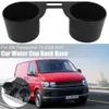 Ny bilens frontvattendryck stativ RHD Cup Coin Holder Black för VW T5 Transporter 2003-2015 7H2858601 I7G1