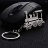 Schlüsselanhänger 10PCS Neuheit Schmuck Geschenk Mode Lokomotive Auto Schlüsselbund Legierung Schlüsselring Kreative Charme Metall Schlüssel Halter Keyfobs Souvenirs J052