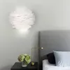 Applique murale LED éclairage intérieur maison moderne plume créative pour chambre d'enfant mariage chambre chevet