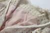 Franse Stijl Womens Prom Dress Elegante Lange Mouwen Taille Uitsparing Kant Korte Rok Avond Party Jurken Voor Vrouwen Vestidos 240228
