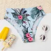 Stroje kąpielowe Słodki 3 -częściowy zestaw kąpielowy Swim Swimpit Girl Swimodwear Kids Bikini Suit for Girl