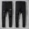 Jeans pour hommes Hommes Femmes Designers Distressed Ripped Biker Slim Straight Denim pour hommes Imprimer Army Fashion Mans Skinny Pantalon 240305
