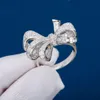 Designer de marca de moda Grraff feminino um presente de alta qualidade requintado luxo Grafs novo anel de arco fantasma para dedo indicador puro moderno e elegante