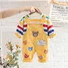 Baby clothing Sets Spring set Toddler Outfits Boy Tracksuit Cute winter T shirt And Pants 2pcs Sport Suit Fashion Kids Girls Clothes k54B#