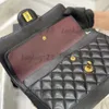 Borse a tracolla Borse a tracolla di qualità a specchio Borsa a tracolla classica in pelle di pecora con reticolo di diamanti Borsa a tracolla con catena da donna di design Borsa di lusso firmata Pelle di vitello