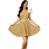 Party Dresses Bomaris One-Shoulder Short Homecoming Vestidos De Festa Sparkly Sequined Mini Graduation Formal Gowns